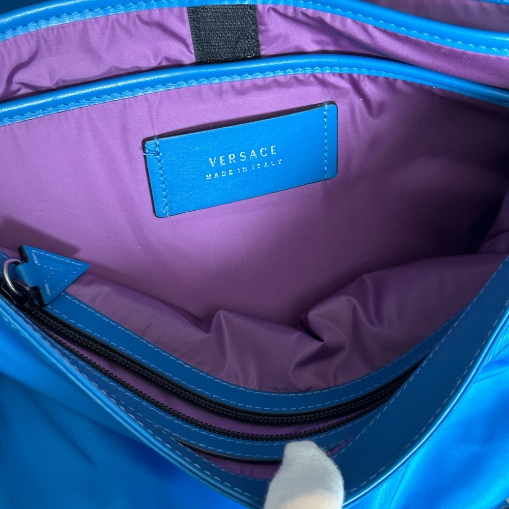 Versace La Medusa Nylon Messenger Bag - Picture 13 of 16